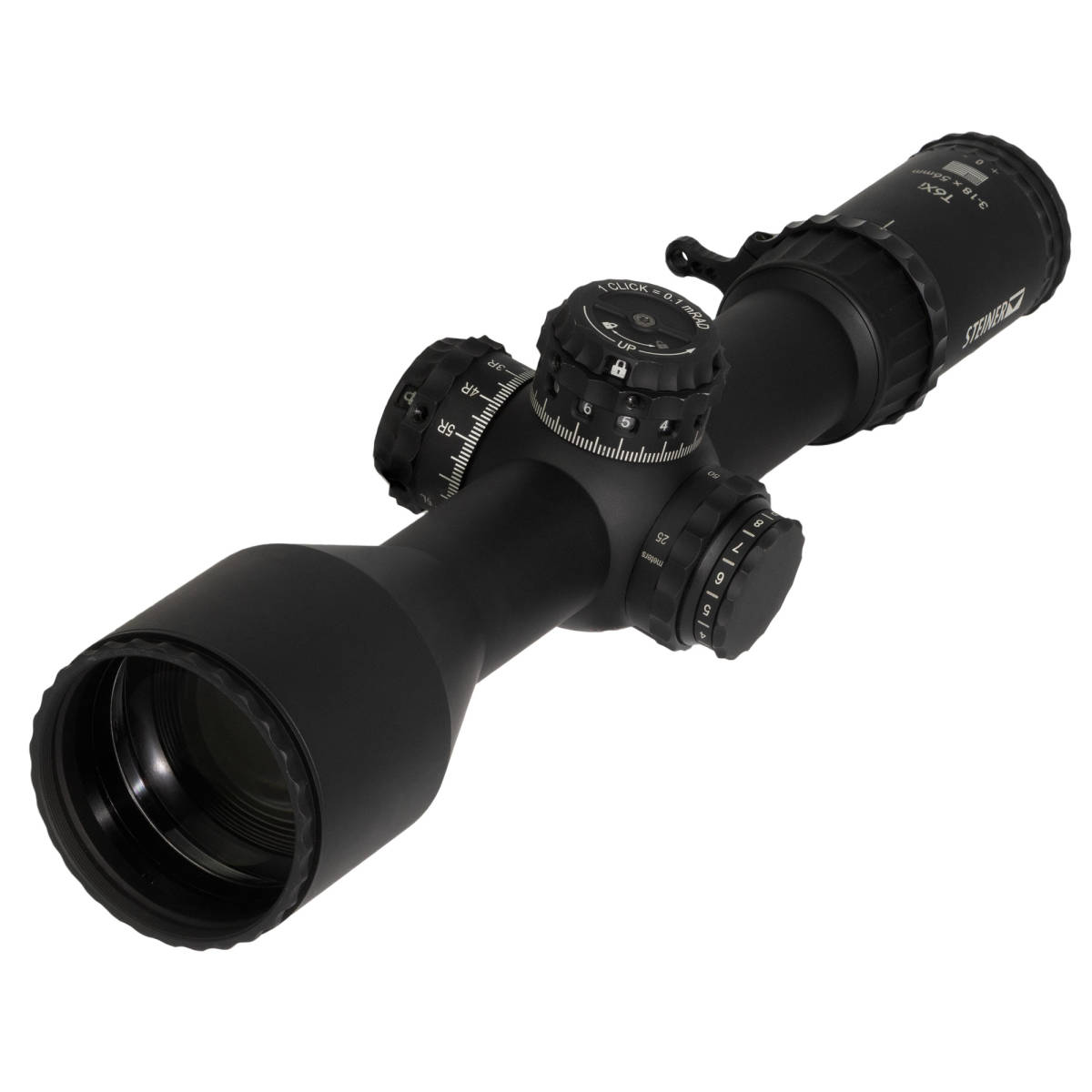 Steiner 5119 T6Xi Black 3-18x56mm 34mm Tube Illuminated SCR2 MIL Reticle-img-2