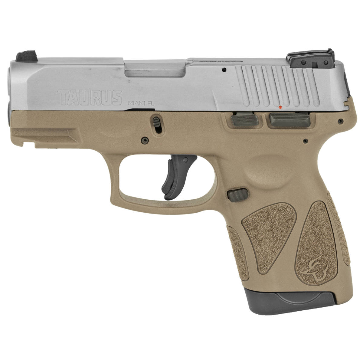 Taurus 1G2S939B G2S 9mm Luger 3.26” 7+1 Brown Stainless Steel Polymer...-img-1