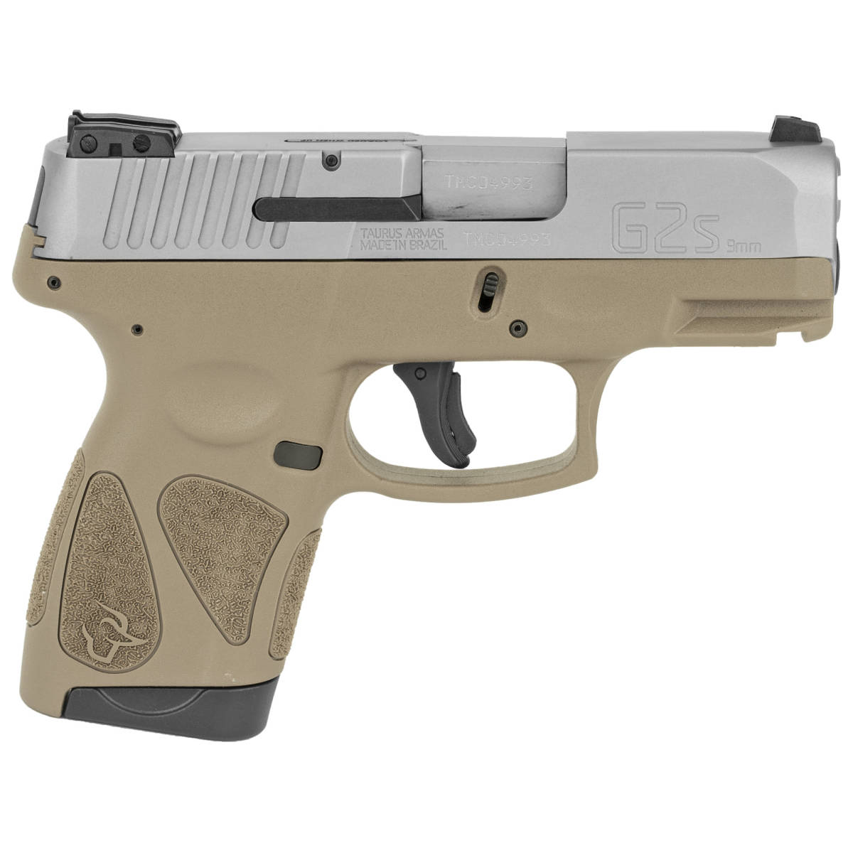 Taurus 1G2S939B G2S 9mm Luger 3.26” 7+1 Brown Stainless Steel Polymer...-img-2