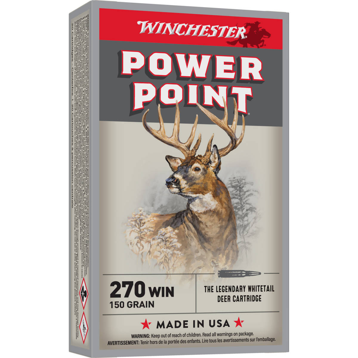 Winchester Ammo X2704 Power-Point 270Win 150gr 20 Per Box/10 Case-img-0