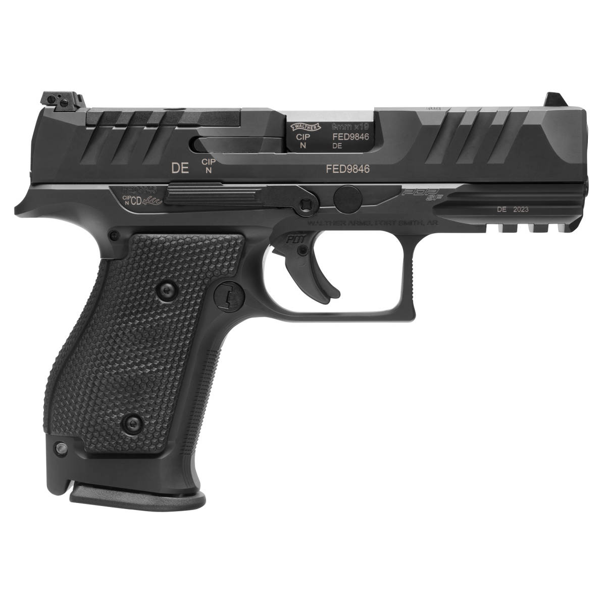 Walther Arms 2872111 PDP Steel Frame 9mm Luger 15+1 4” Black Barrel,...-img-2