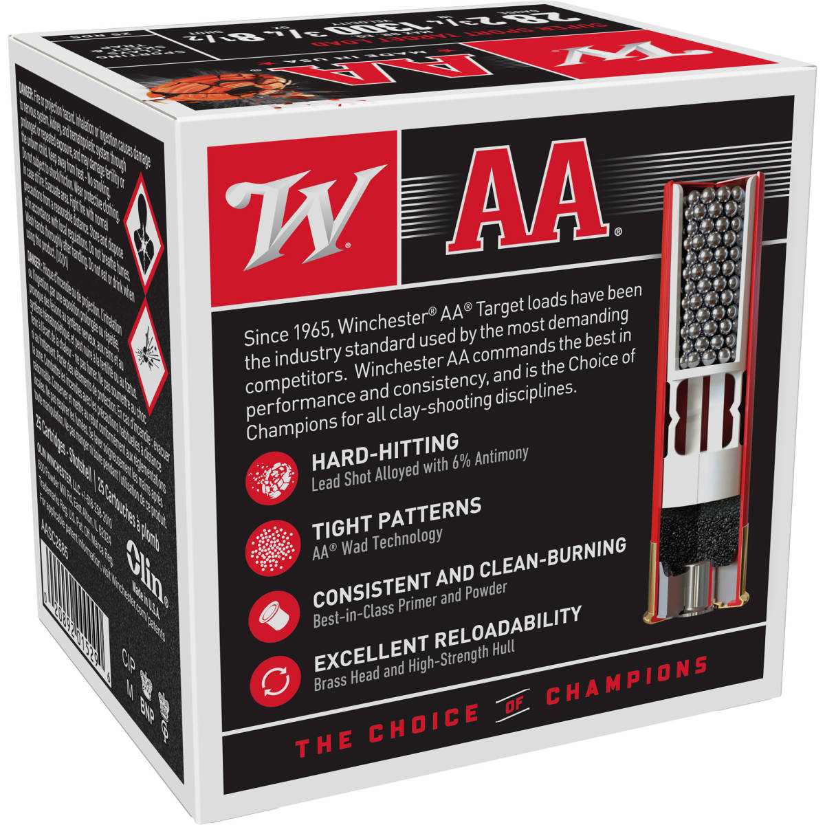 Winchester Ammo AASC288 AA Sporting Clay 28Gauge 2.75” 3/4oz 8Shot 25...-img-2