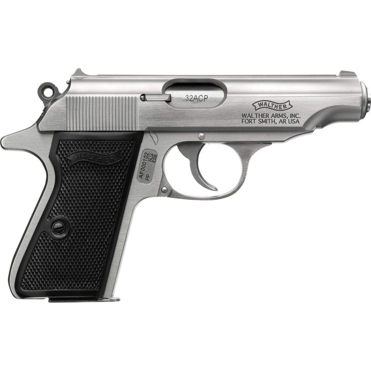 Walther Arms 4796029 PP 32 ACP 8+1 3.90” Stainless Steel Barrel,...-img-1