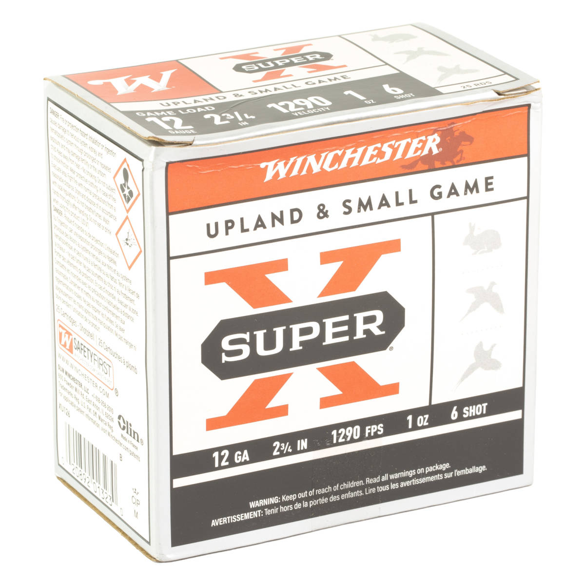 Winchester Ammo XU126 Super X Game Load 12Gauge 2.75” 1oz 6Shot 25 Per-img-2