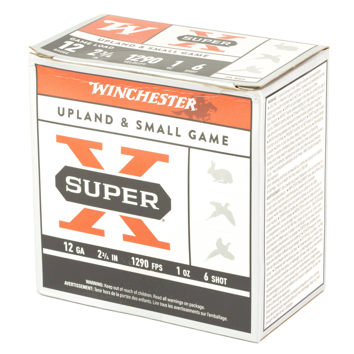 Winchester Ammo XU126 Super X Game Load 12Gauge 2.75” 1oz 6Shot 25 Per-img-3