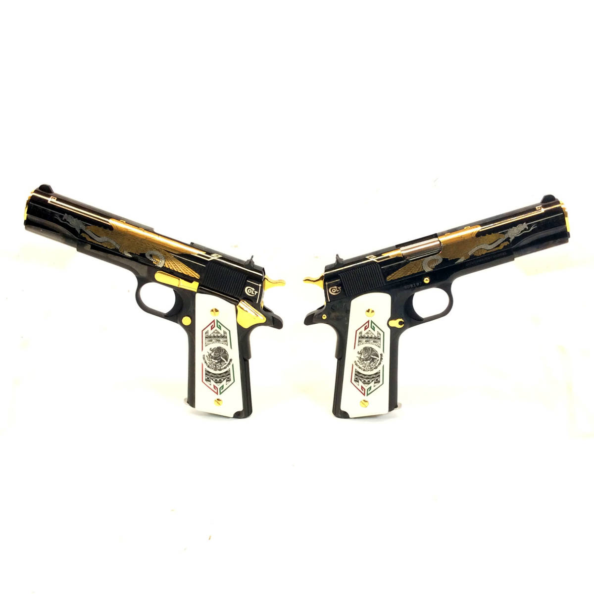 Colt 1911 38 Super Bandera Mexican Series Consecutive Serial 1911s-img-1