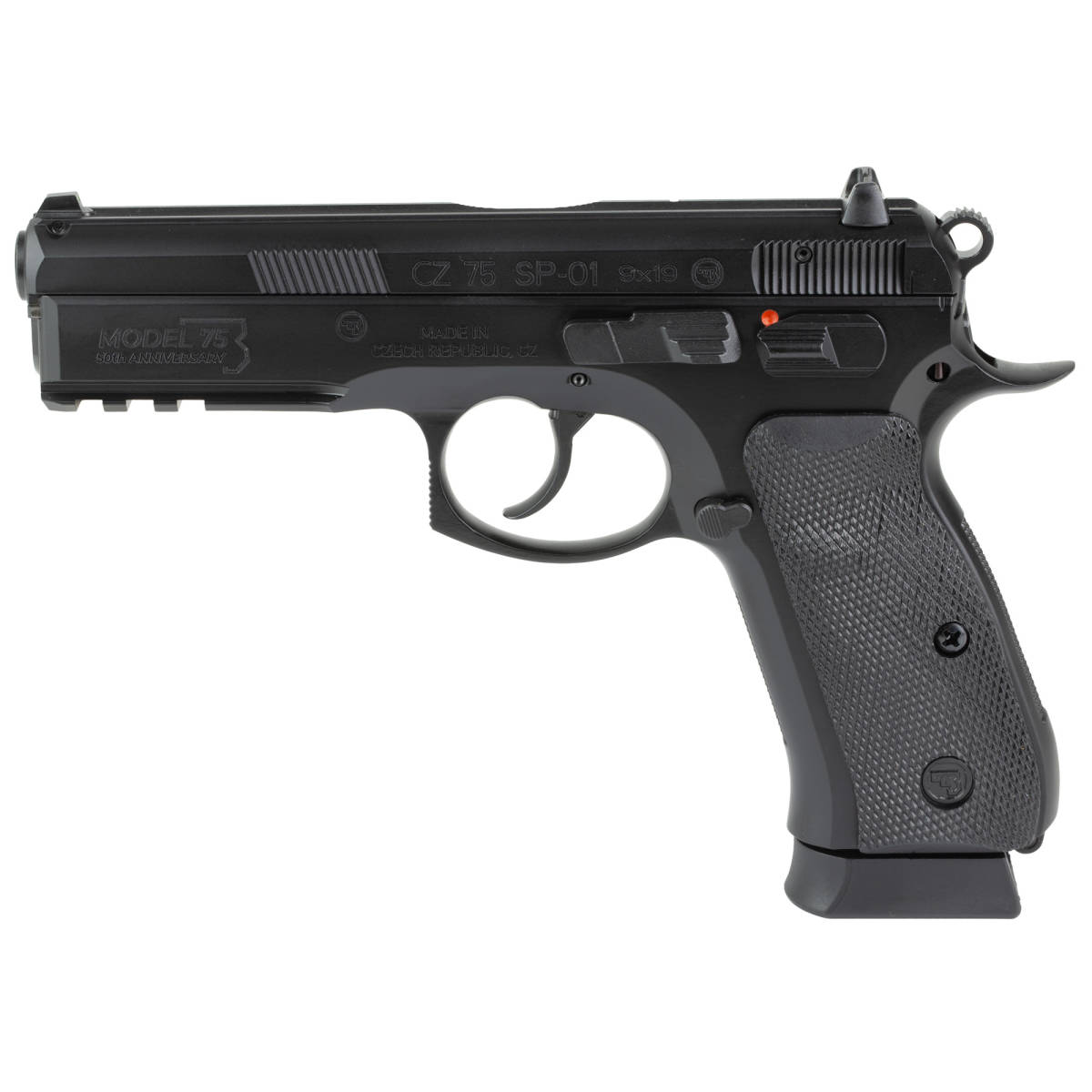 CZ-USA 75 SP-01 50th Anniversary Elite 9mm Luger 19+1 4.60” Black...-img-1