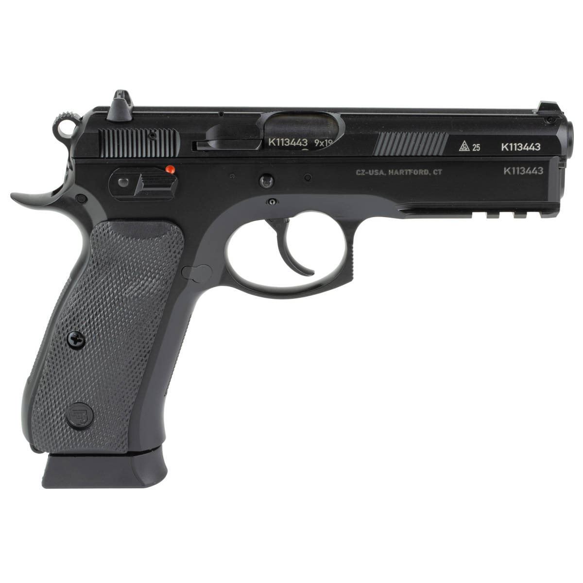 CZ-USA 75 SP-01 50th Anniversary Elite 9mm Luger 19+1 4.60” Black...-img-2