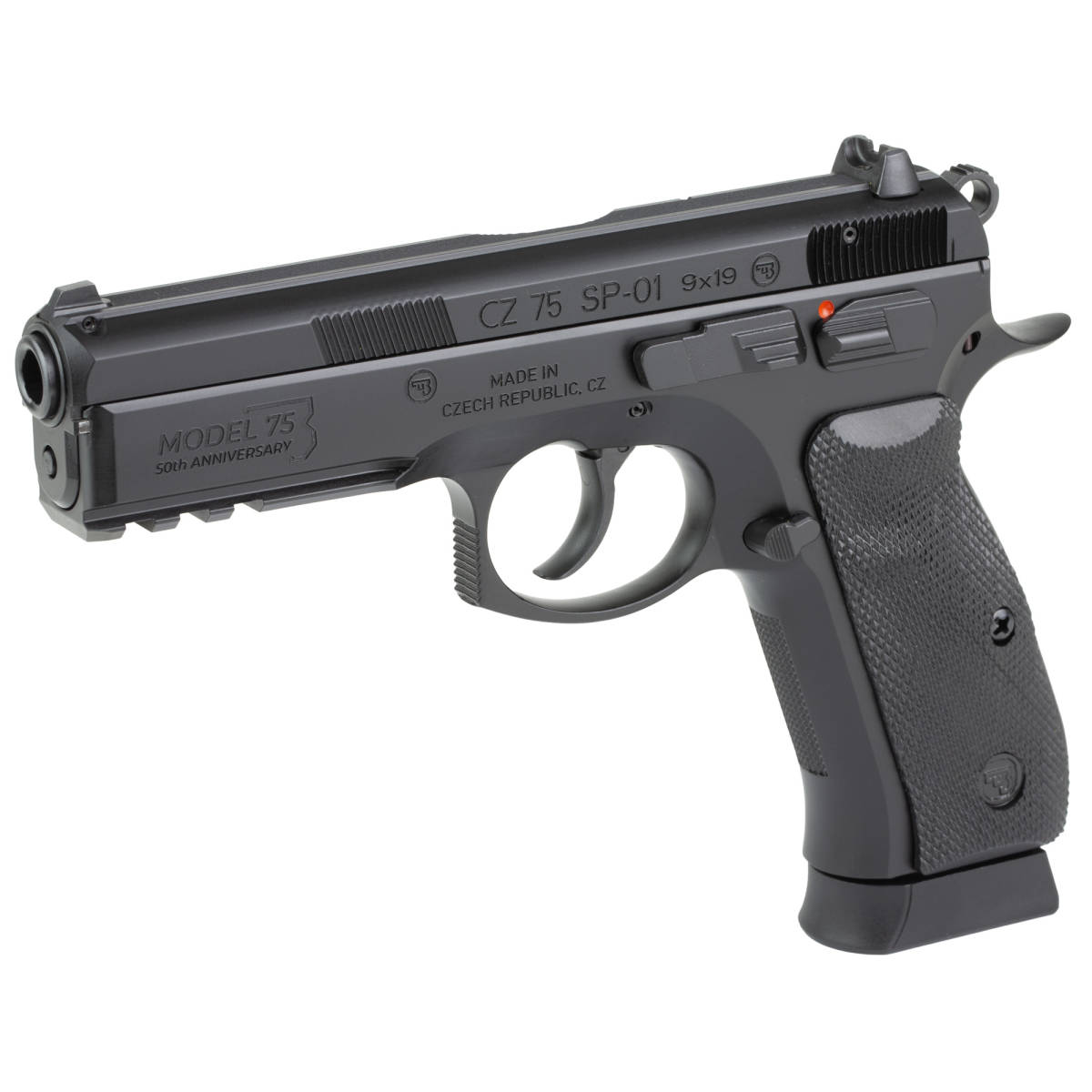CZ-USA 75 SP-01 50th Anniversary Elite 9mm Luger 19+1 4.60” Black...-img-3