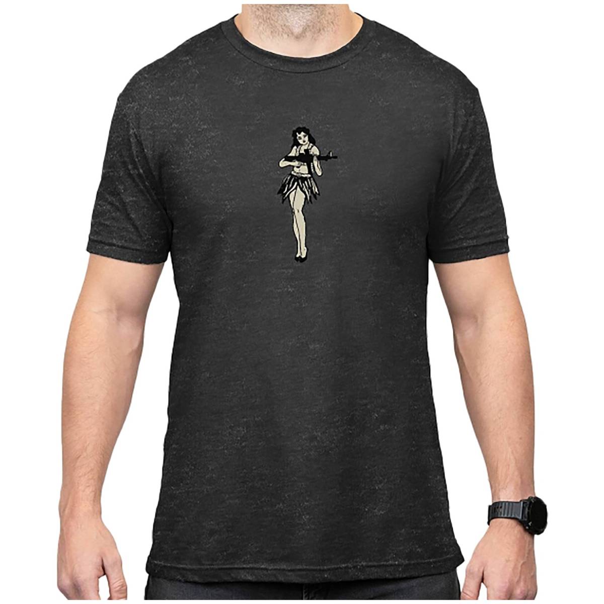 Magpul Hula Girl CVC Charcoal Gray Cotton Polyester Short Sleeve XL...-img-2