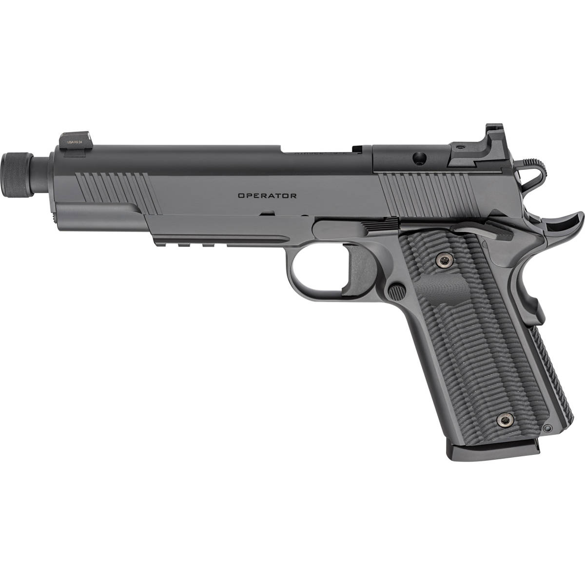 Springfield Armory 1911 Operator Pistol 45 ACP 8rd Black AOS Threaded...-img-1