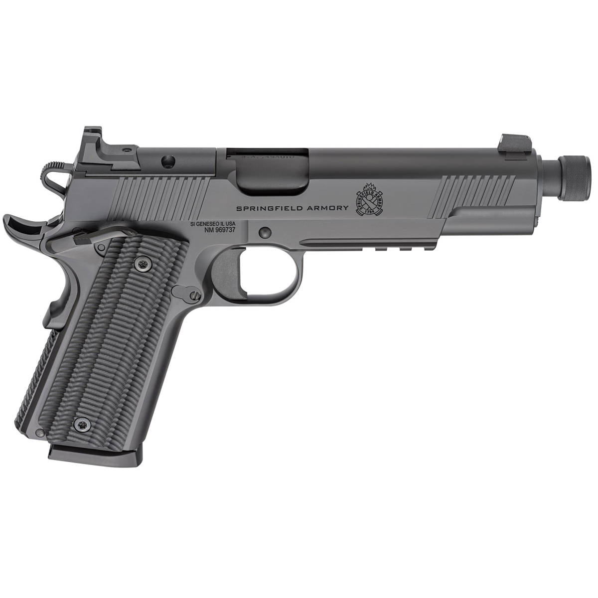 Springfield Armory 1911 Operator Pistol 45 ACP 8rd Black AOS Threaded...-img-2