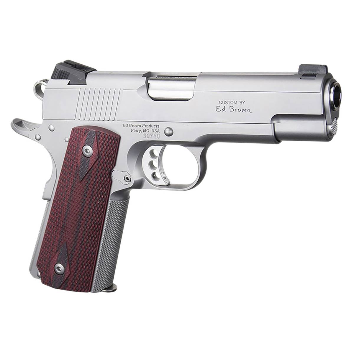Ed Brown EC18SS45 1911 Executive Commander 45 ACP 7+1 4.25” Stainless...-img-1