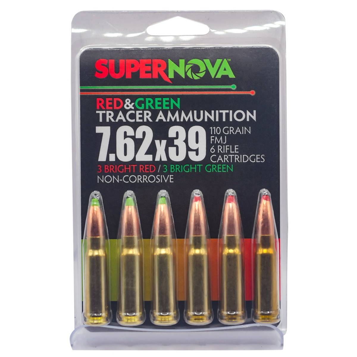 Supernova PMSN762MP Green/Red Tracer 7.62x39mm 110gr Full Metal Jacket 6-img-1