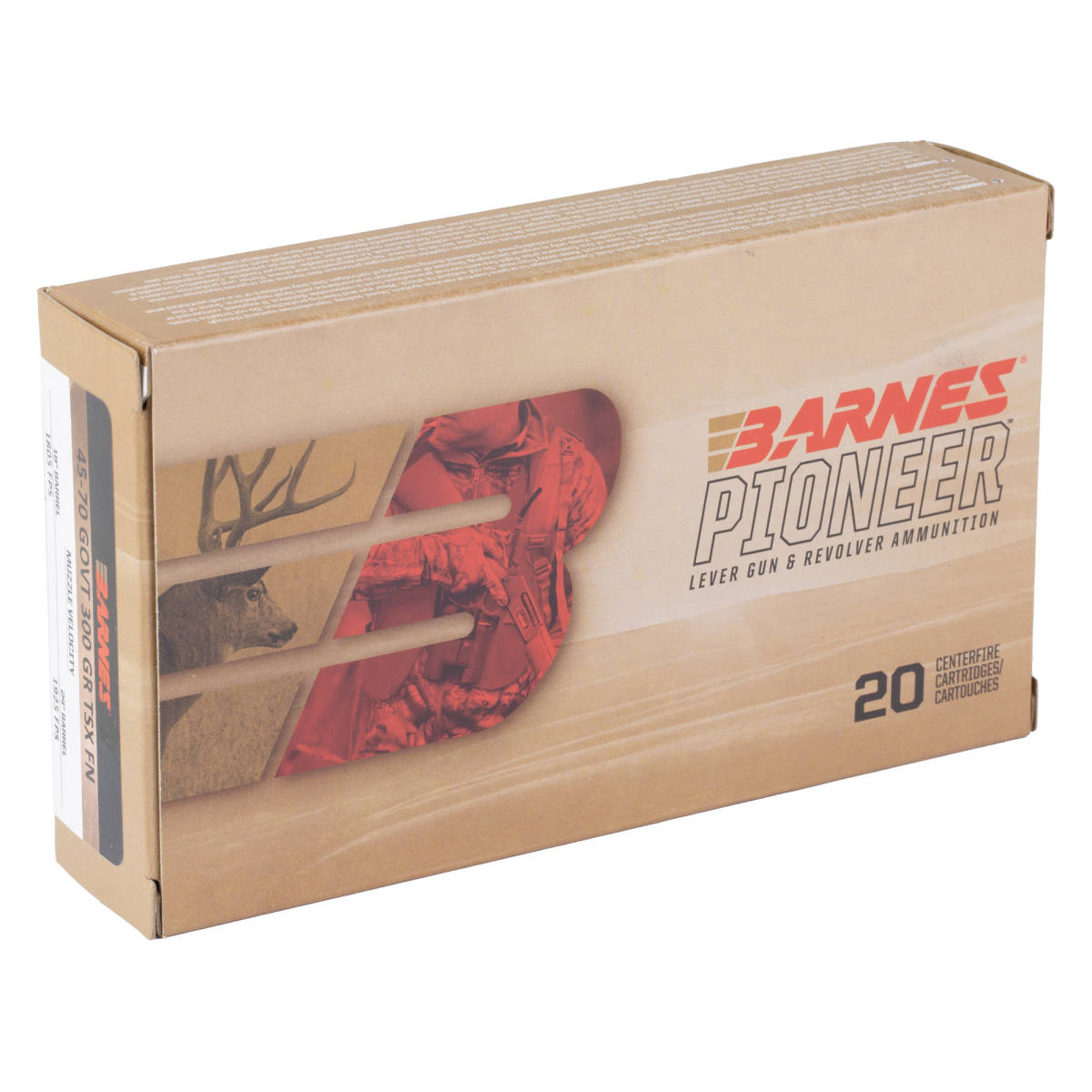 Barnes Bullets 32139 Pioneer 45-70Gov 300gr 20 Per Box/10 Case-img-2