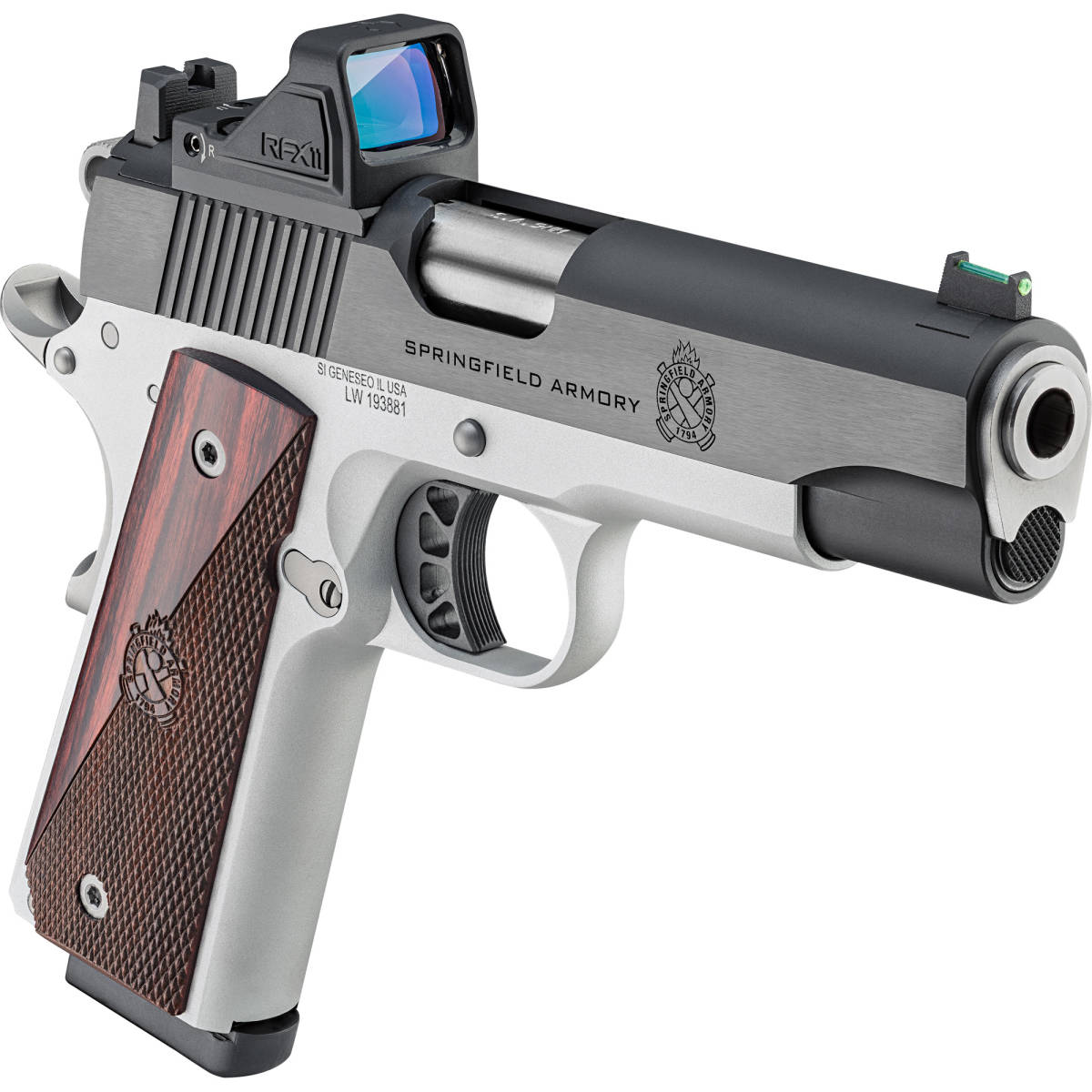 Springfield Armory 1911 Ronin Pistol 9mm 4.25" 9rd Fiber Optic Sights...-img-5