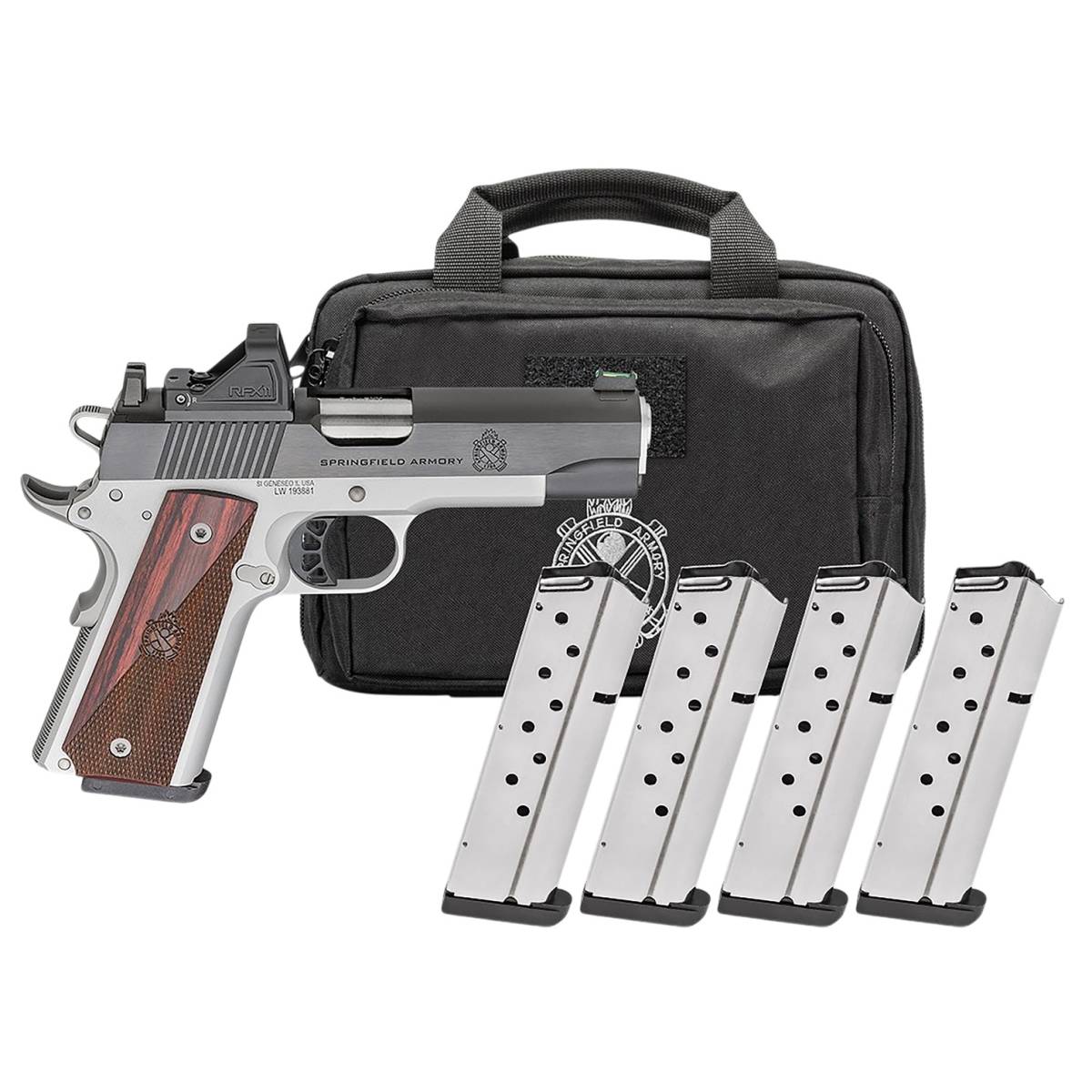 Springfield Armory 1911 Ronin Pistol 9mm 4.25" 9rd Fiber Optic Sights...-img-2