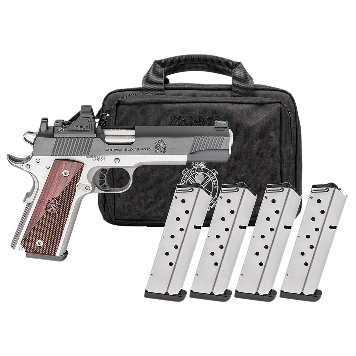 Springfield Armory 1911 Ronin Pistol 9mm 5" 9rd Fiber Optic Sights AOS...-img-2