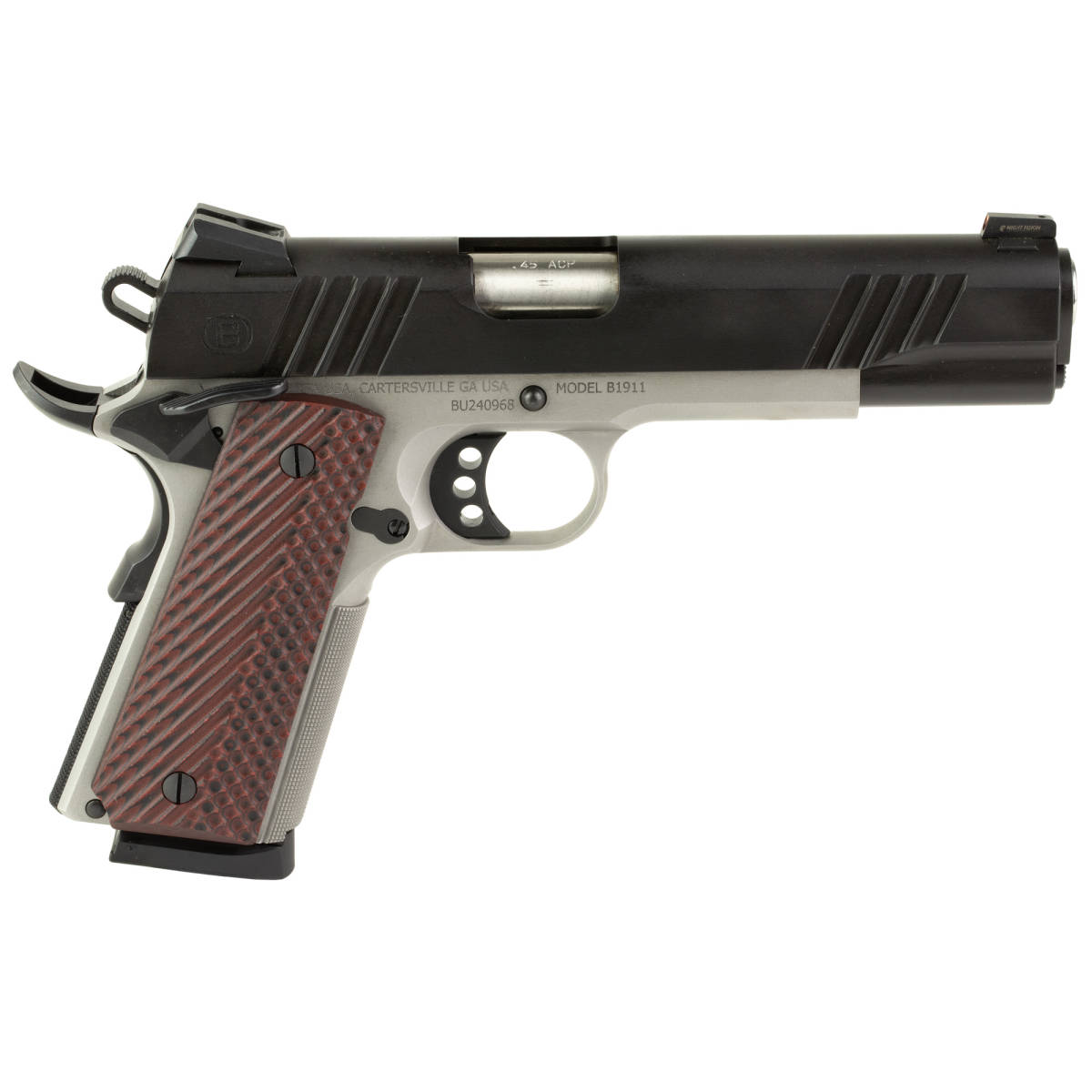 Bersa B19117050BMBC B1911 Full Size Frame 45 ACP 8+1 5” Stainless...-img-2