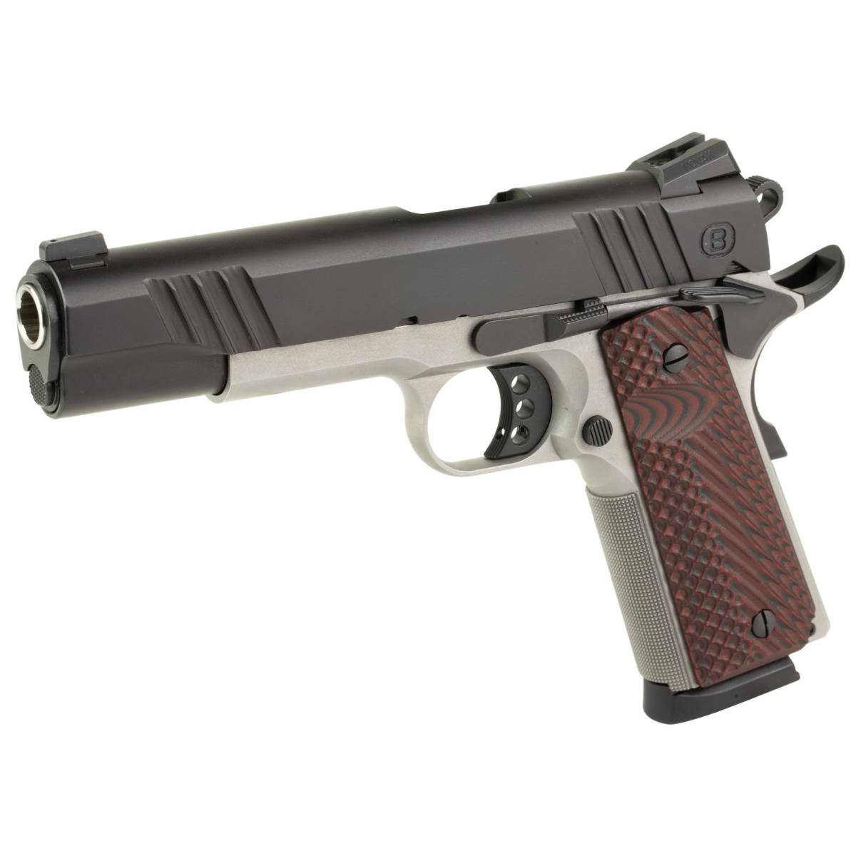 Bersa B19117050BMBC B1911 Full Size Frame 45 ACP 8+1 5” Stainless...-img-3