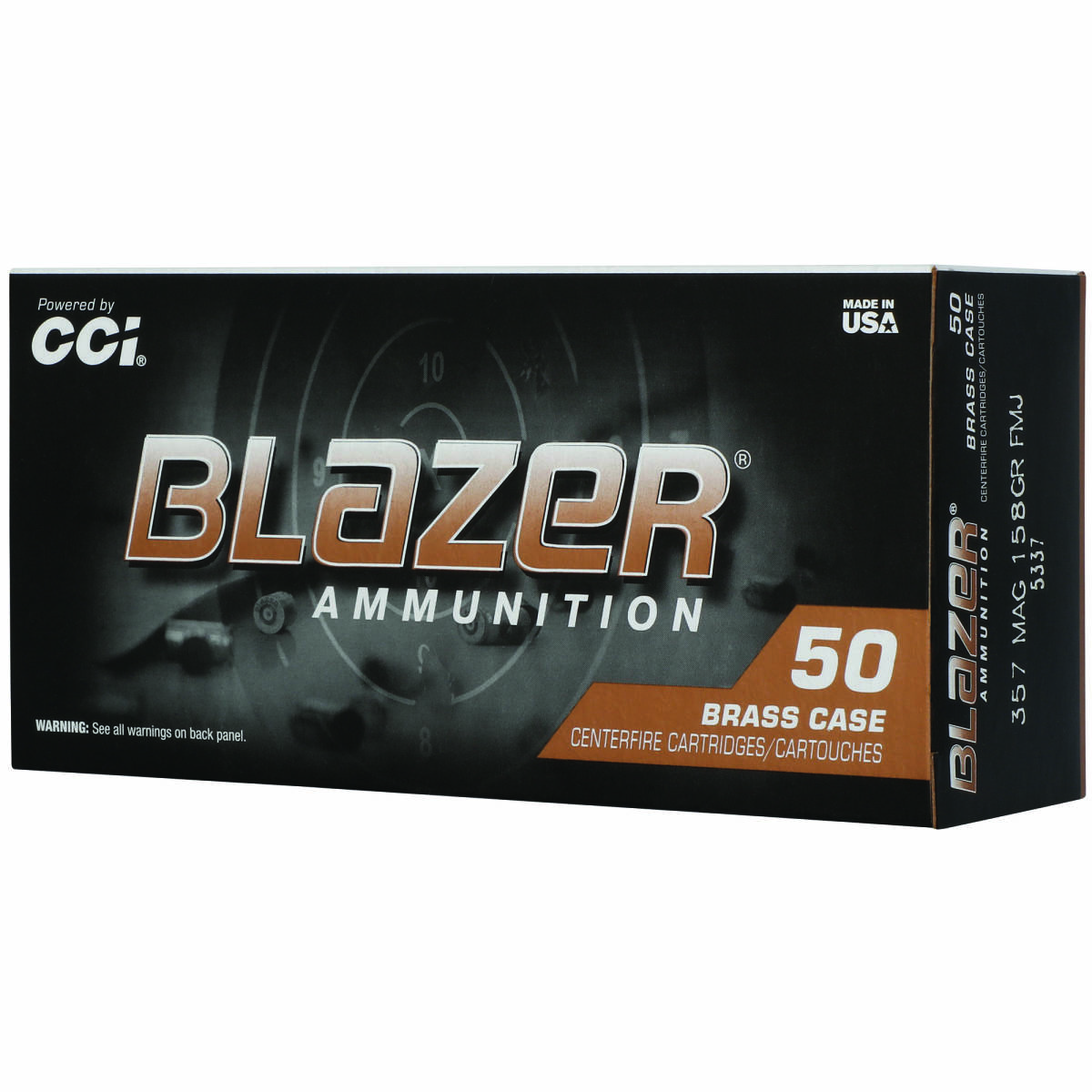 CCI 5337 Blazer 357Mag 158gr Full Metal Jacket 50/Box-img-1