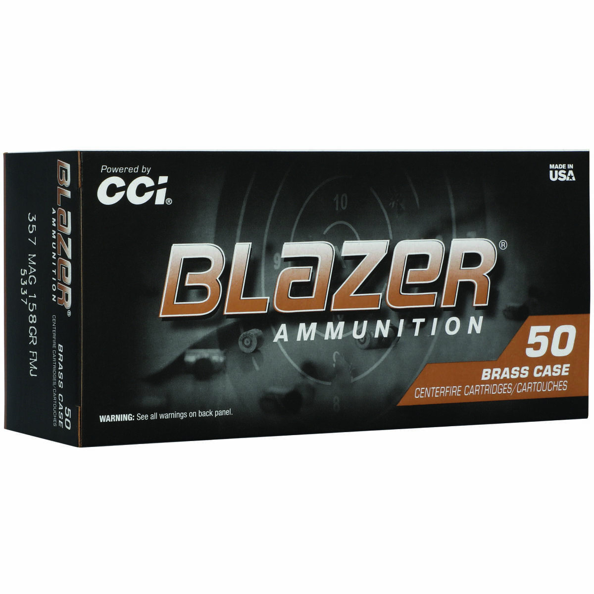 CCI 5337 Blazer 357Mag 158gr Full Metal Jacket 50/Box-img-2