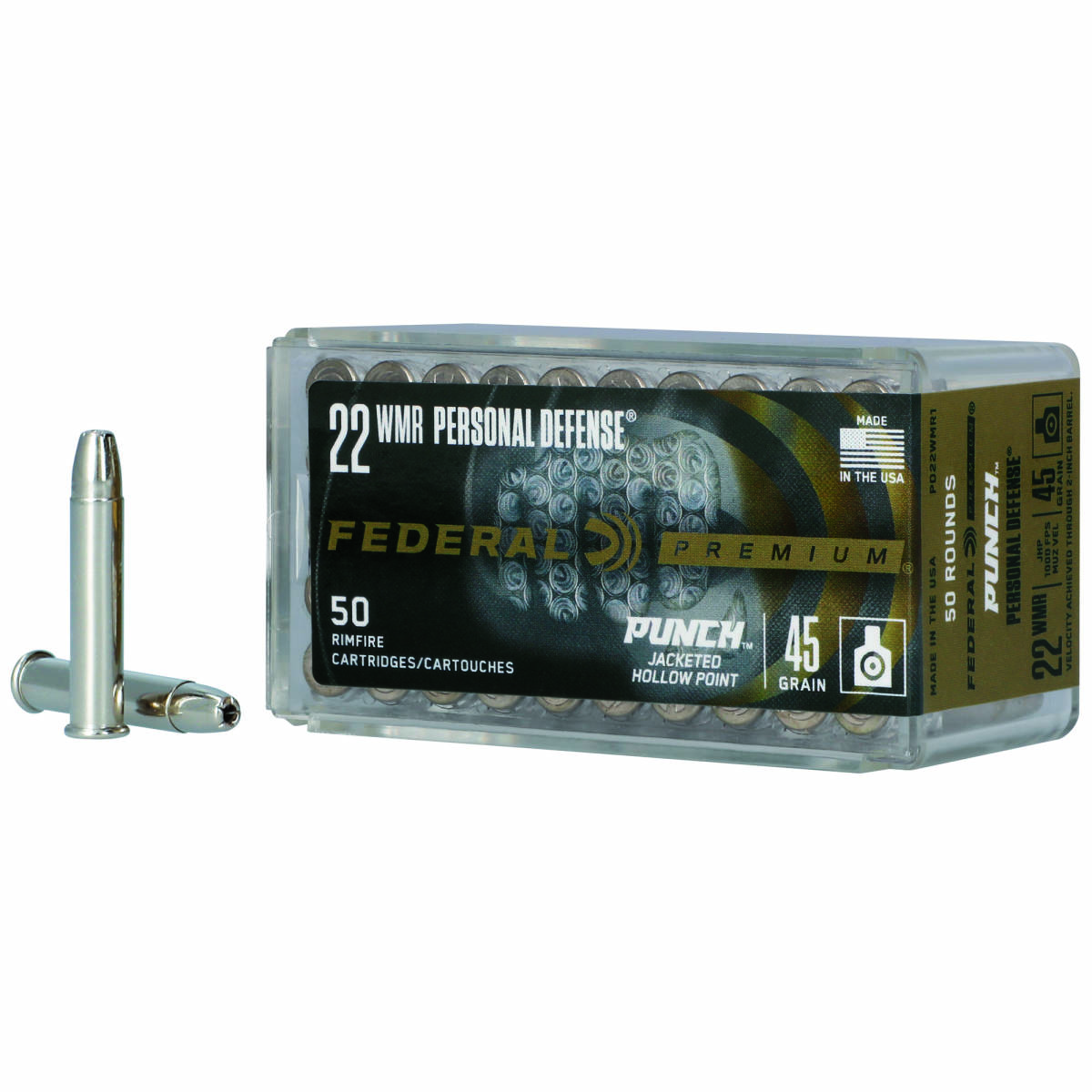 Federal PD22WMR1 Premium Personal Defense Punch 22WMR 45gr Jacketed...-img-1