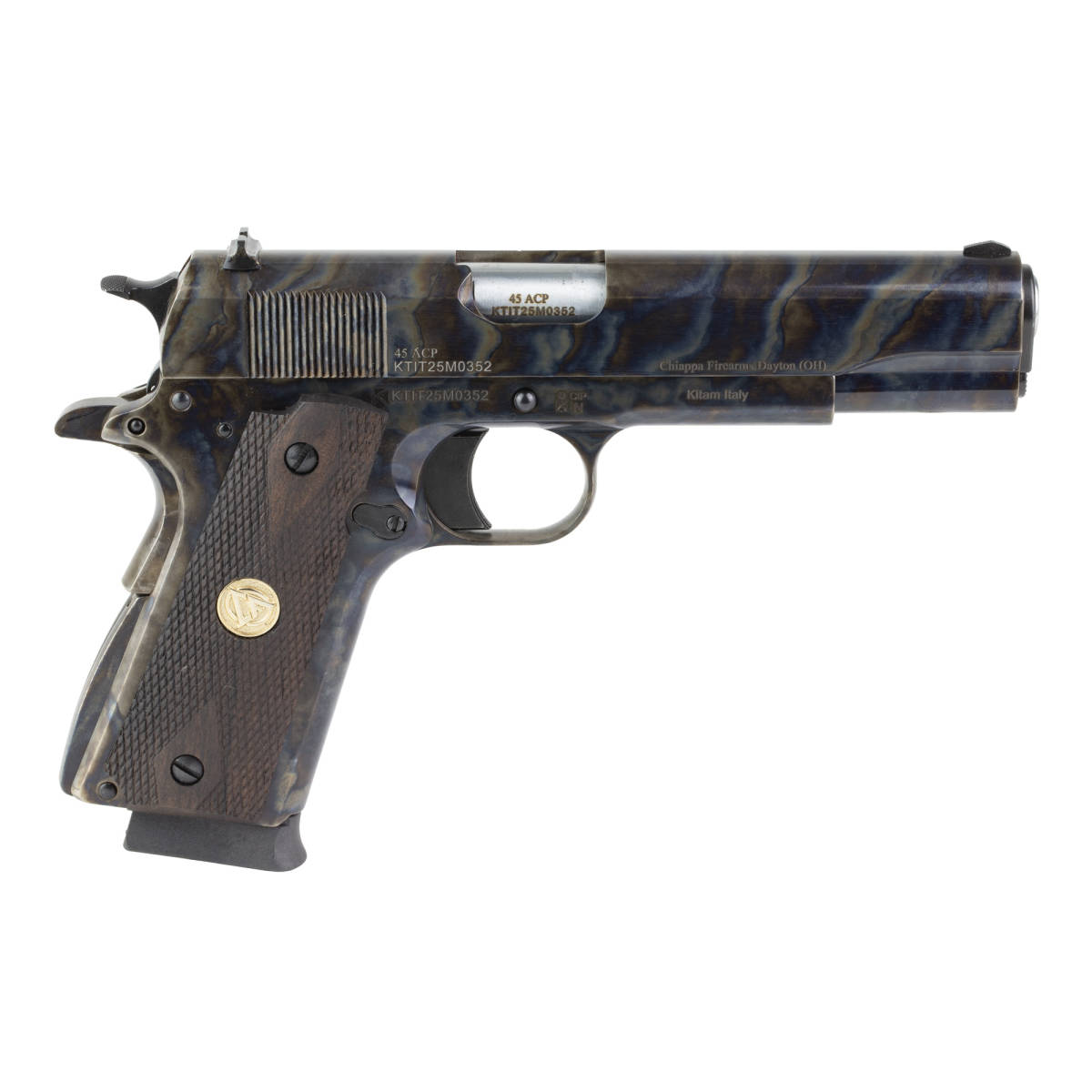 CHARLES DALY 1911 FIELD .45ACP 5” FS CASE COLORED/IVORY GRIPS-img-1
