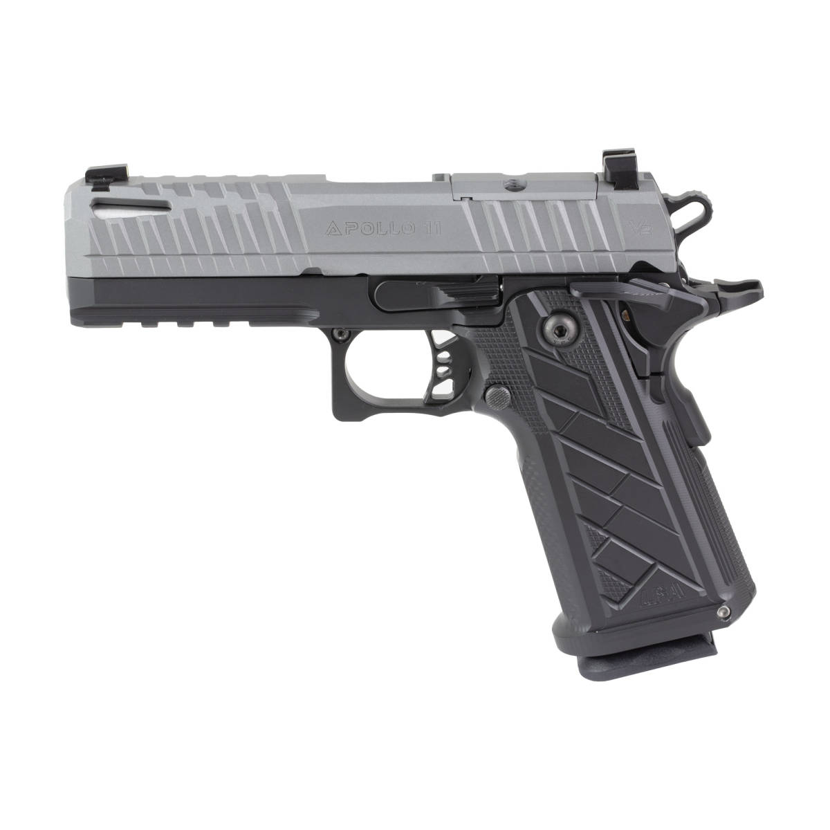 LFA Apollo 11 9mm 4.15" 18rd Cerakote Black HG8642-N 787450998131-img-1