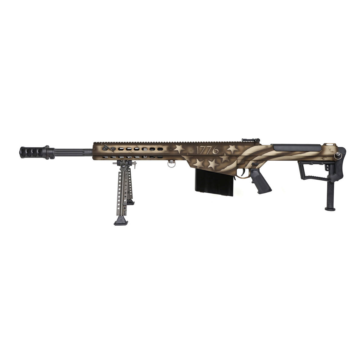 Barrett 20153 M107A1 America 250 50 BMG 1 of Black Fluted Barrel,...-img-1