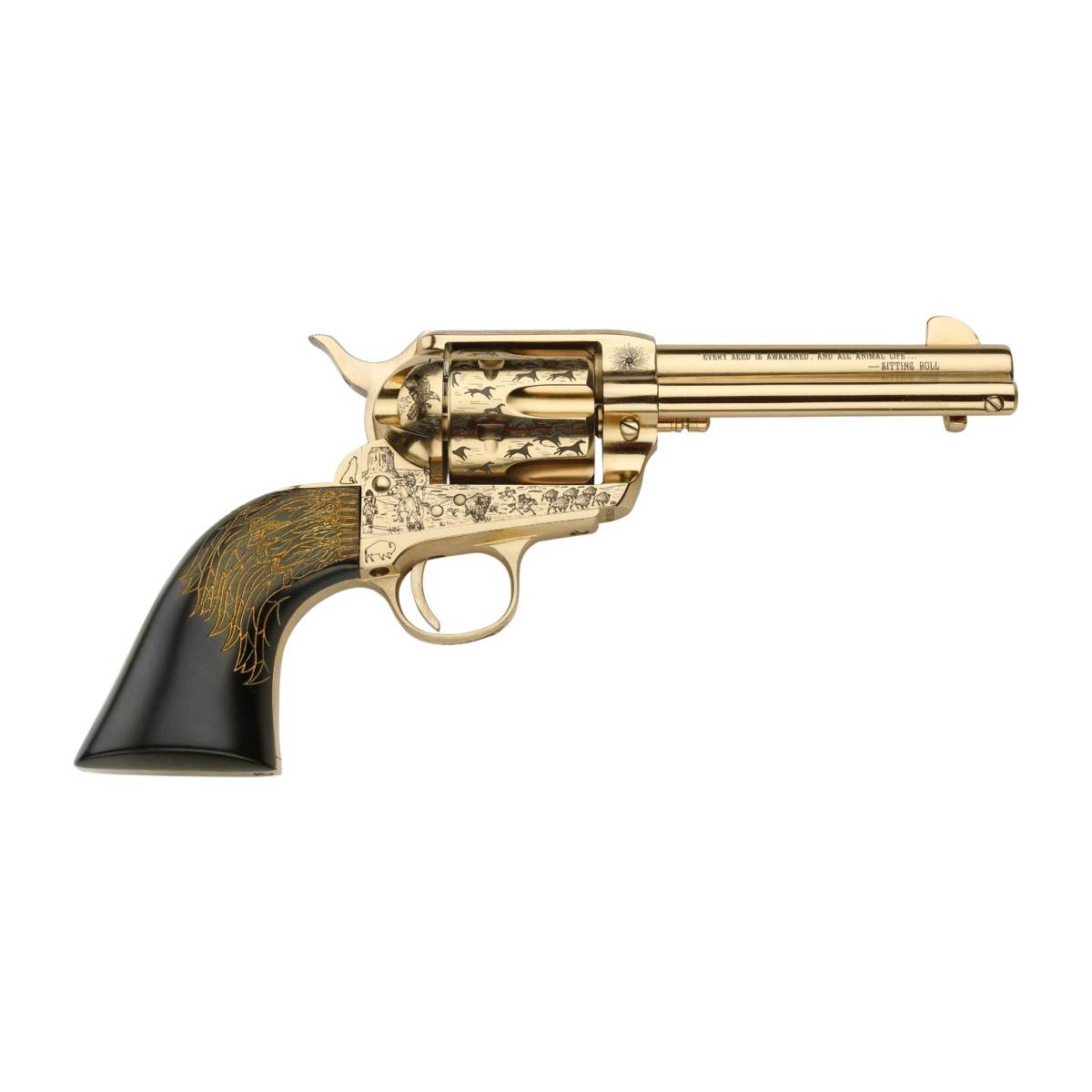 Pietta PFI45KOP434EP Keeper Of The Plains 45 Colt (Long Colt) 6 Shot...-img-1