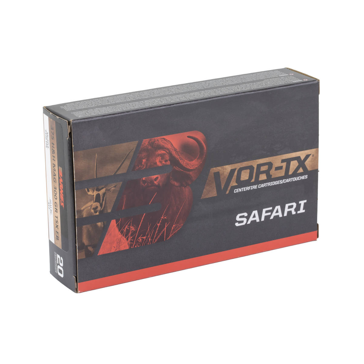 Barnes Bullets 22014 VOR-TX Safari 375H&H Mag 300gr TSX Flat Base 20 Per-img-2