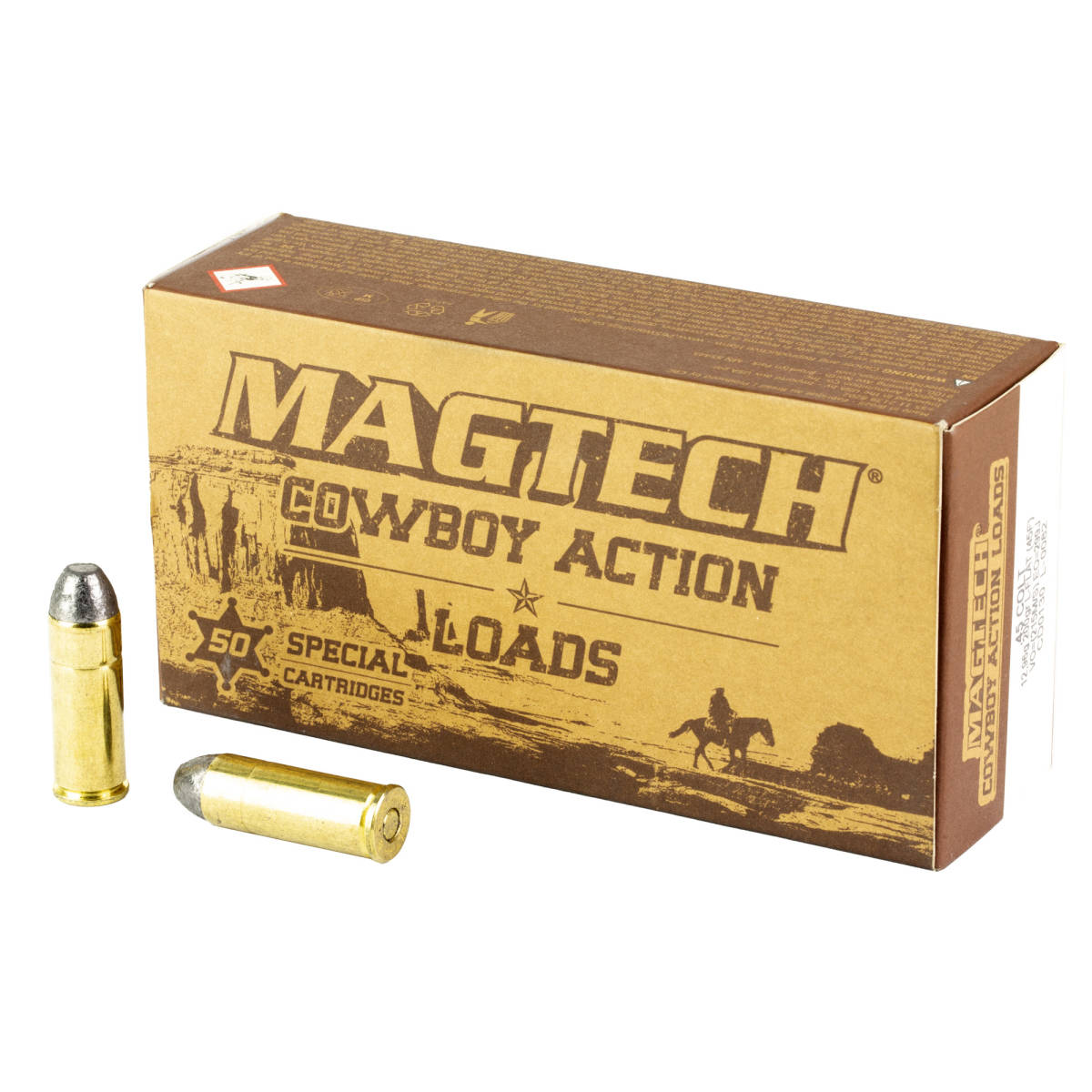 Magtech 45F Cowboy Action 45Colt 200gr Lead Flat Nose 50 Per Box/20 Case-img-1