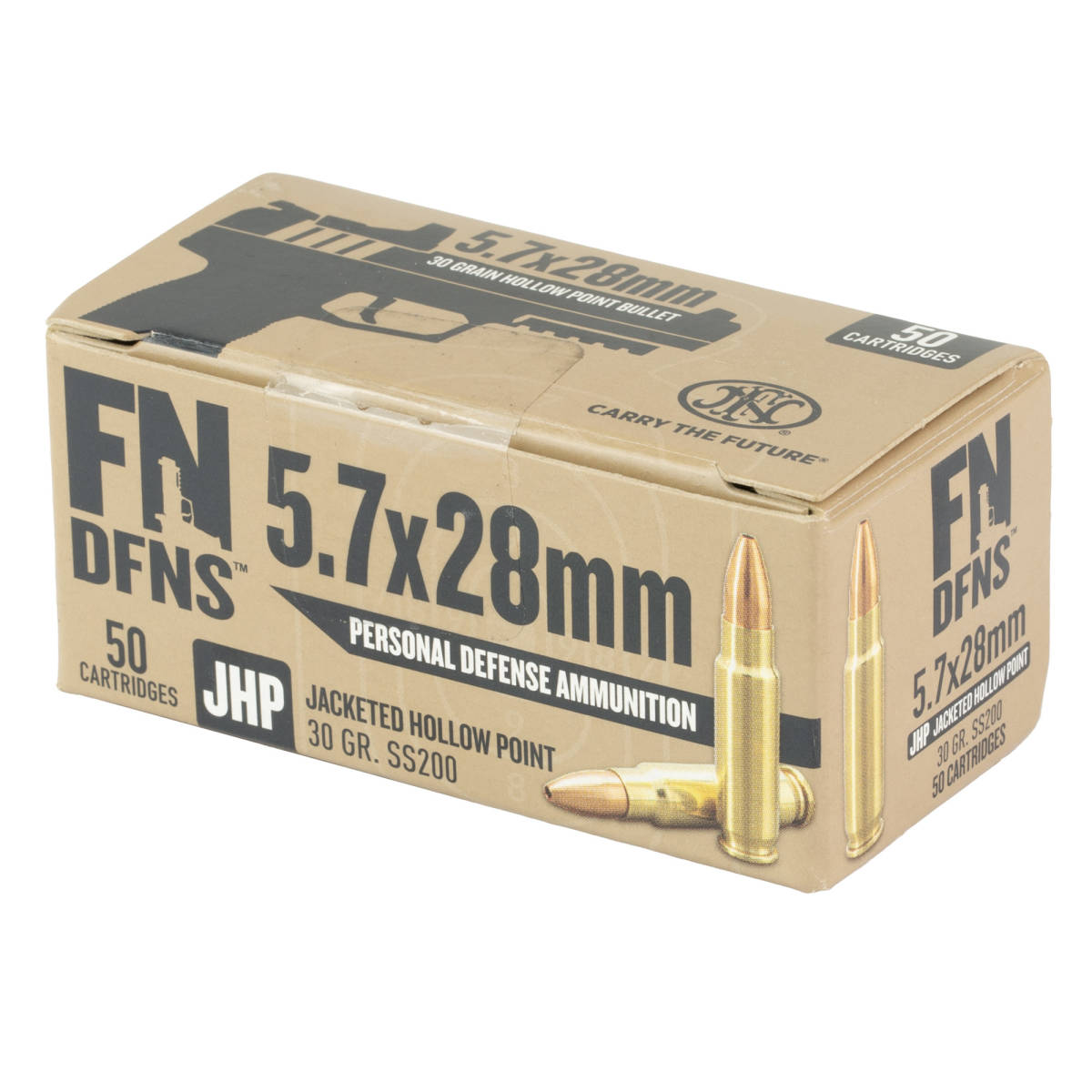 FN 10700030 DFNS 5.7x28mm 30gr Jacketed Hollow Point 50 Per Box/10 Case-img-3