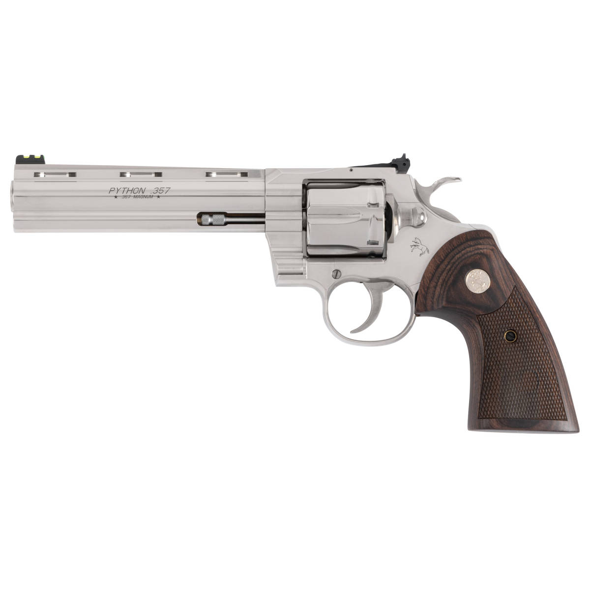Colt Python Target 357 Mag/38 Spl 6rd Stainless Walnut Medallion...-img-1