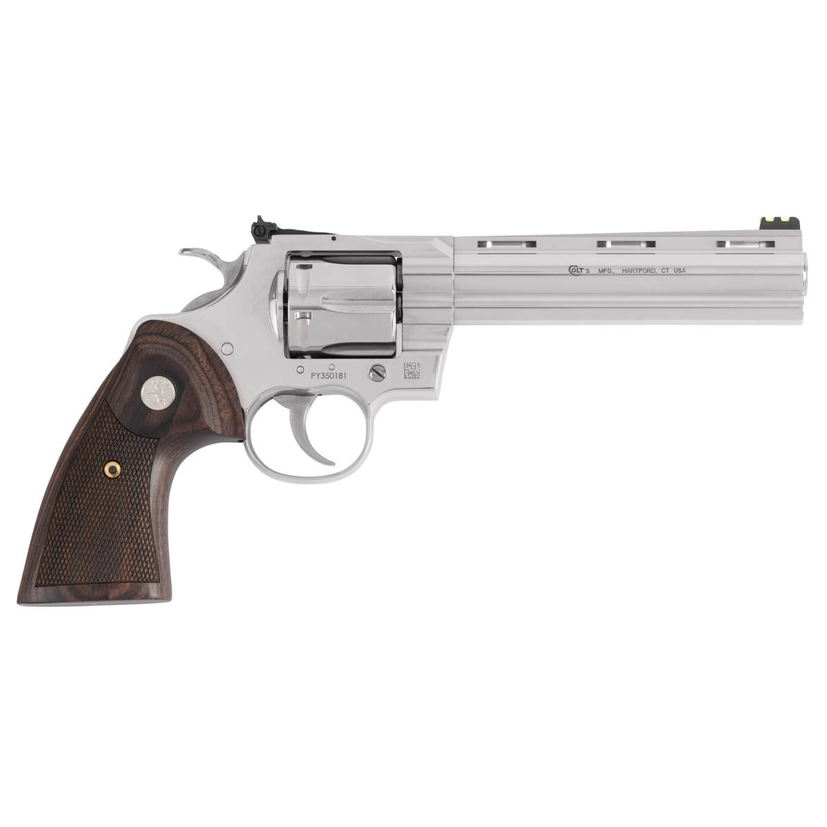 Colt Python Target 357 Mag/38 Spl 6rd Stainless Walnut Medallion...-img-2
