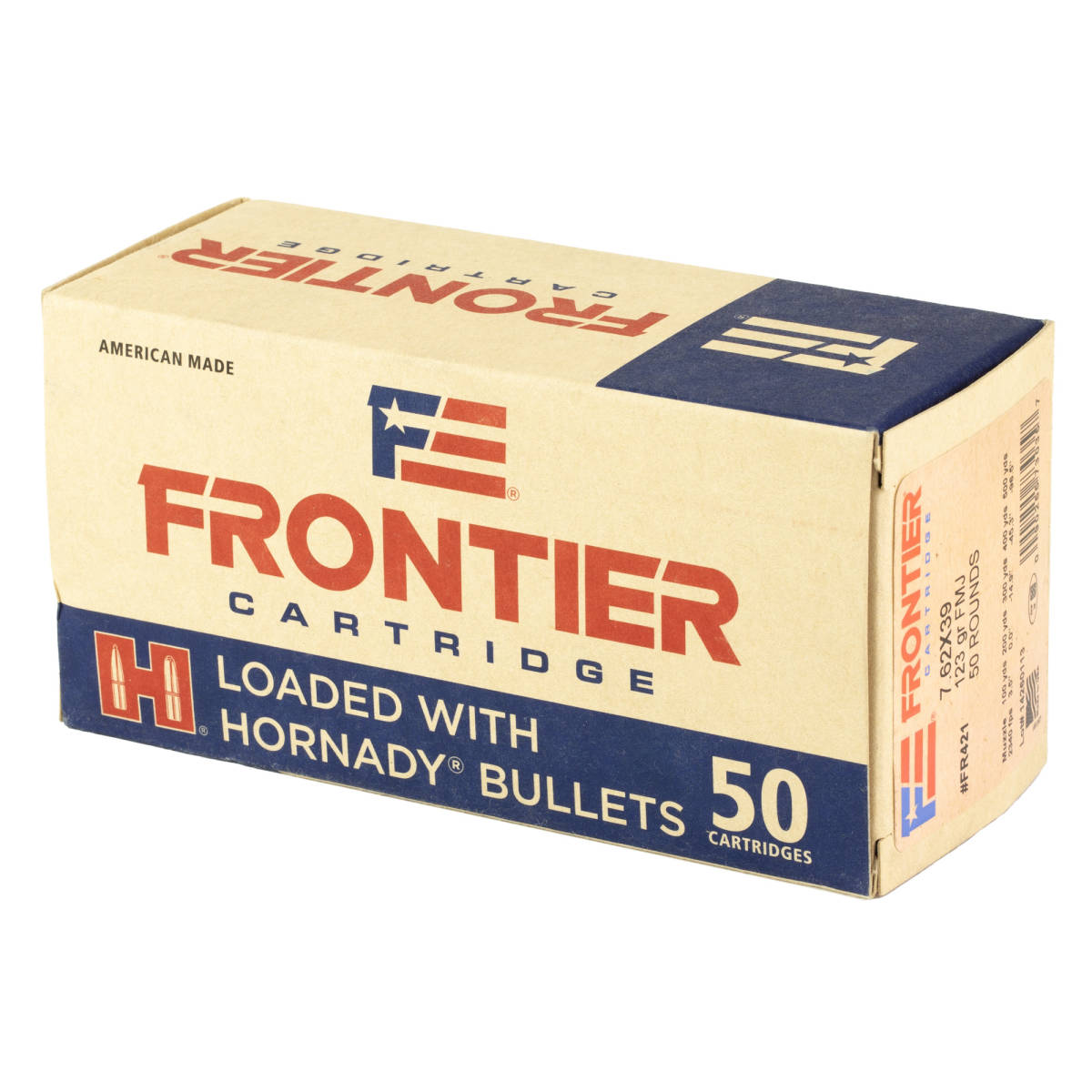 Hornady FR421 7.62X39 123gr Full Metal Jacket 50 Per Box/10 Case-img-2