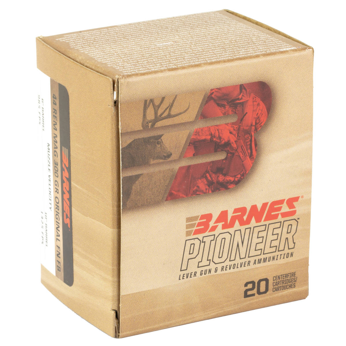 Barnes Bullets 32172 Pioneer 44RemMag 300gr Jacketed Hollow Point 20 Per-img-2