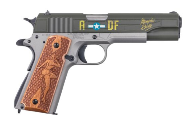 Auto-Ordnance 1911BKOC19 1911 Memphis Belle Full Size Frame 45 ACP 7+1...-img-2