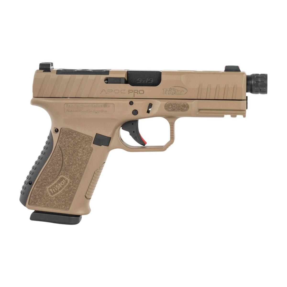 TriStar 85784 Apoc Pro 9mm Luger 15+1 4.50” Black Threaded Barrel,...-img-2