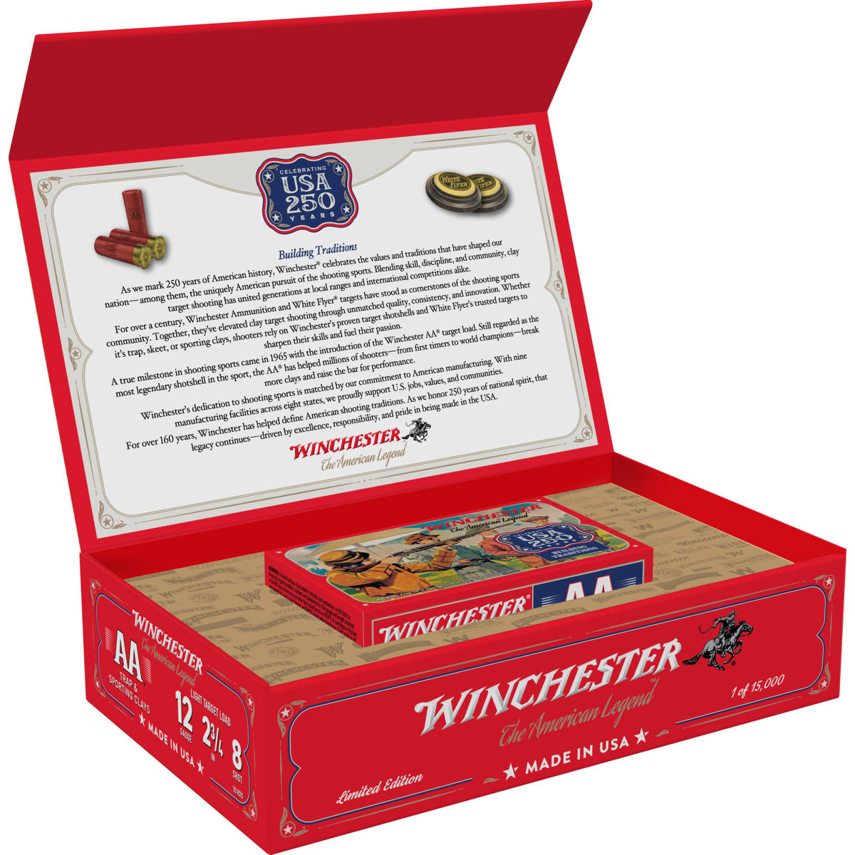 Winchester Ammo AA12250 USA 250th Commemorative Box Series 12Gauge...-img-3