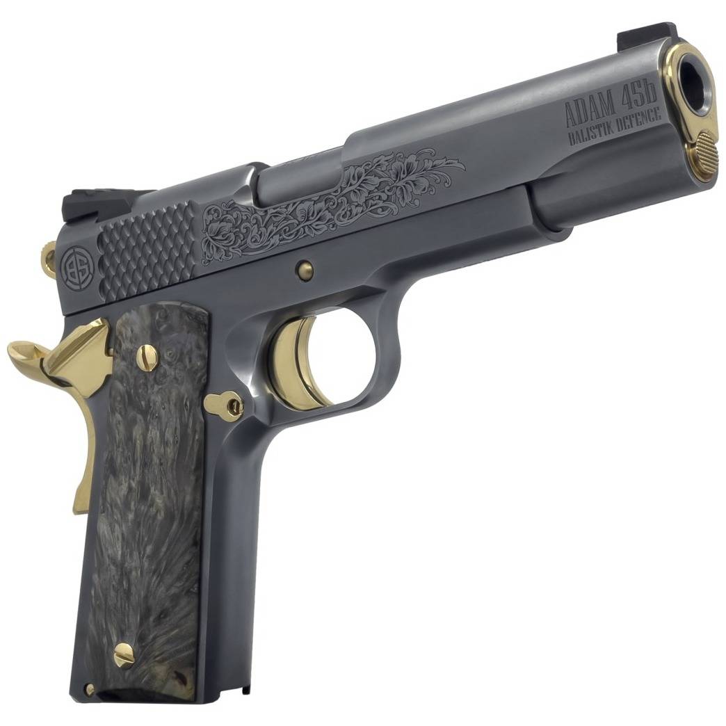 Dickinson LLC DKSN45TBP Adam 1911 Titan Full Size 45 ACP 8+1 5” Black...-img-1