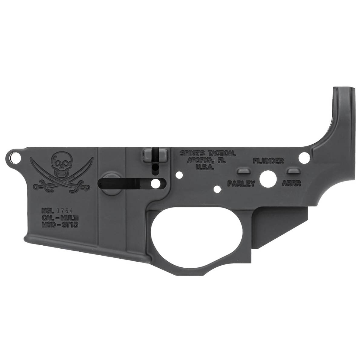Spikes STLS016 Calico Jack Stripped Lower Receiver Multi-Caliber 7075-T6-img-2