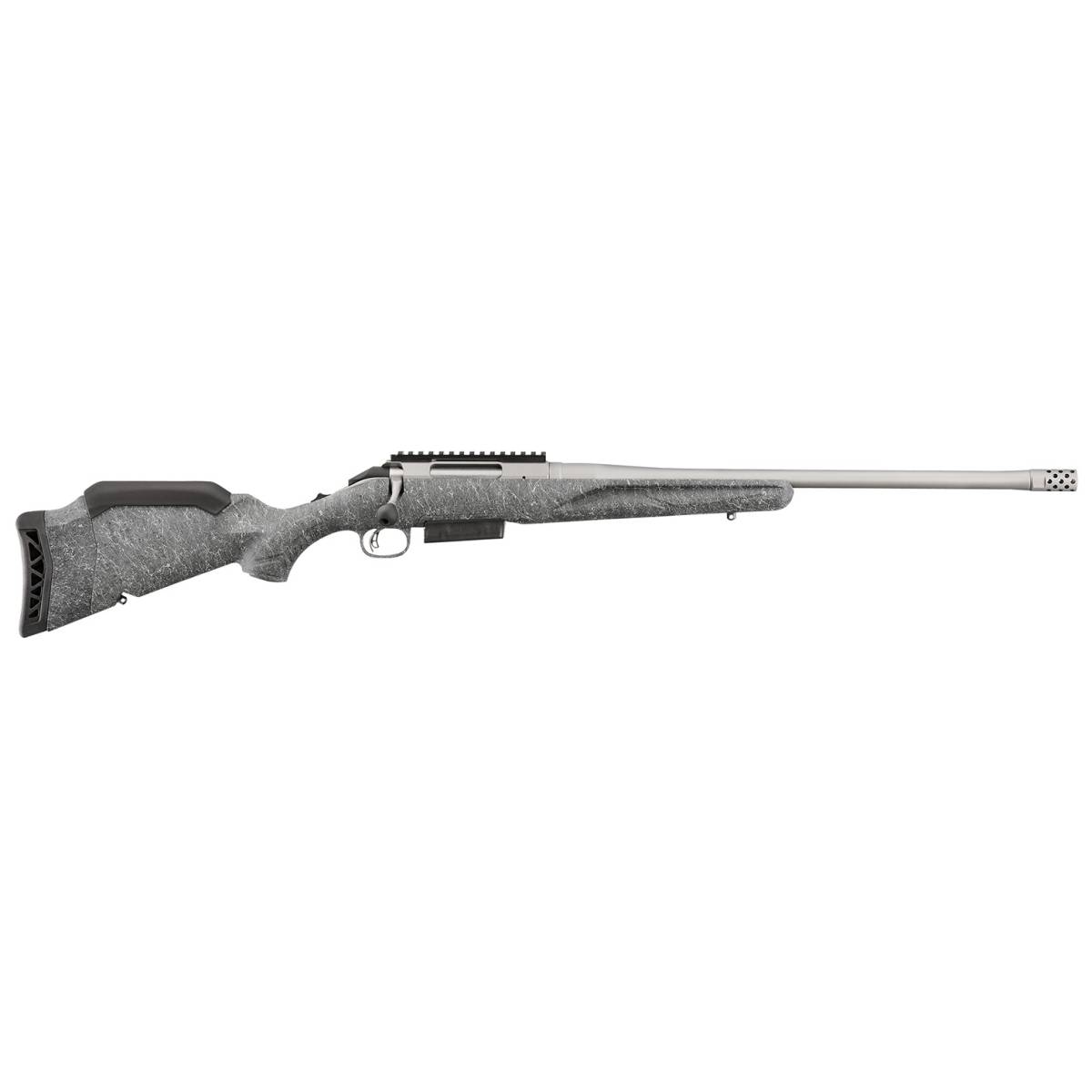 Ruger American Gen II 450 Bushmaster 3+1 Gray Cerakote Threaded 46905...-img-2
