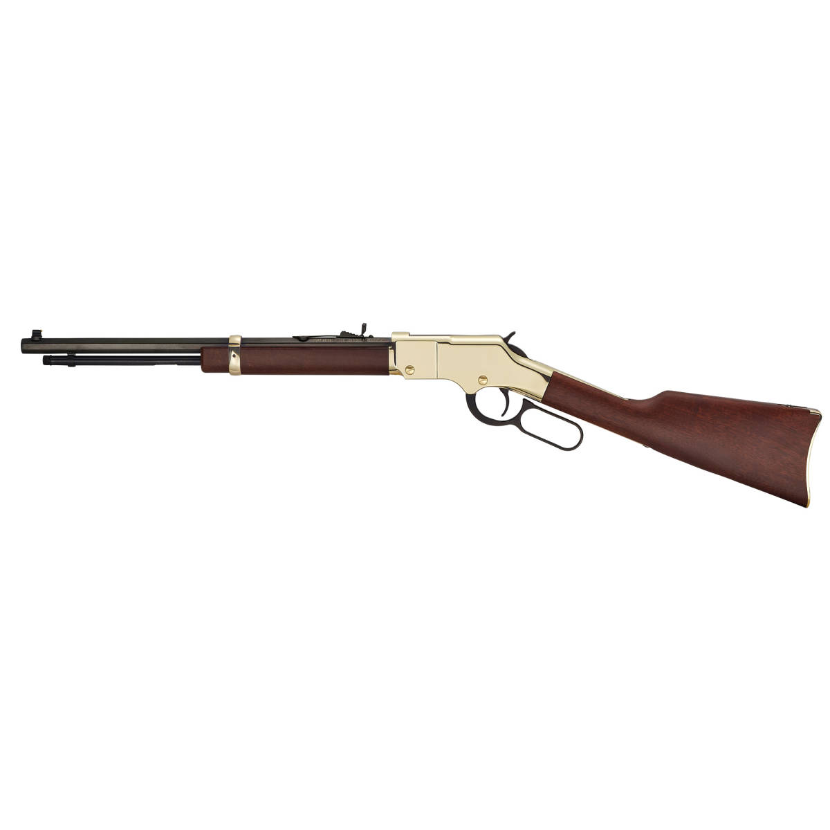 Henry Lever Golden Boy Youth Walnut Brass 22 LR 16In H004Y-img-1