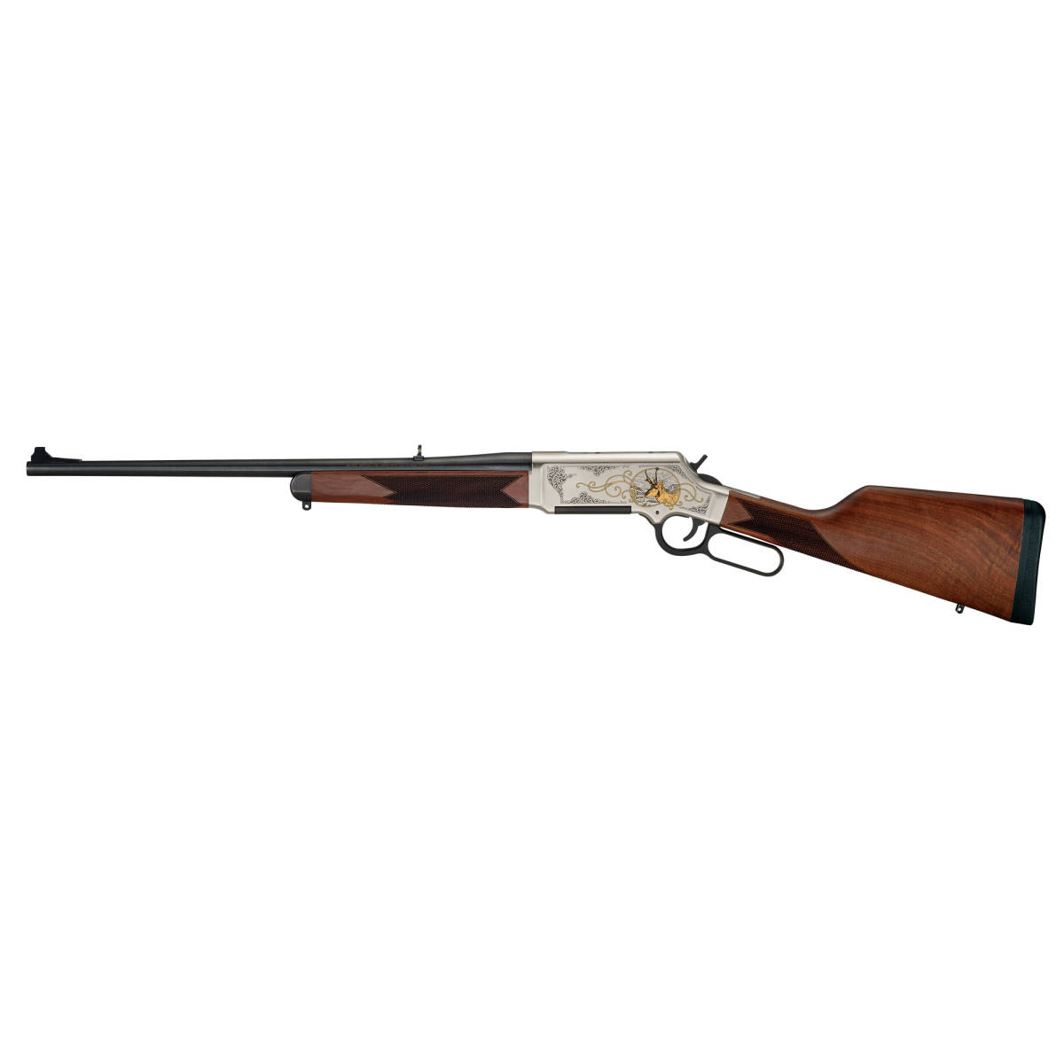 Henry H014WL243 Long Ranger Wildlife Full Size 243 Win 4+1 20” Blued...-img-0