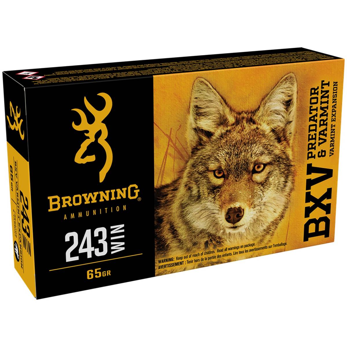 Browning Ammo B192302431 BXV Predator & Varmint 243Win 65gr Expansion...-img-1