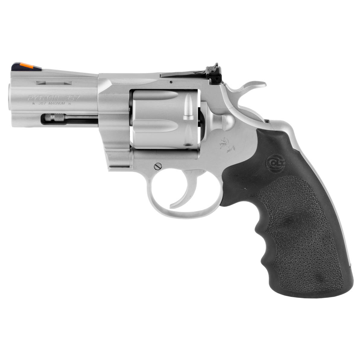 Colt Python Target 357 Mag/38 Spl 6rd Matte Stainless Rubber...-img-1