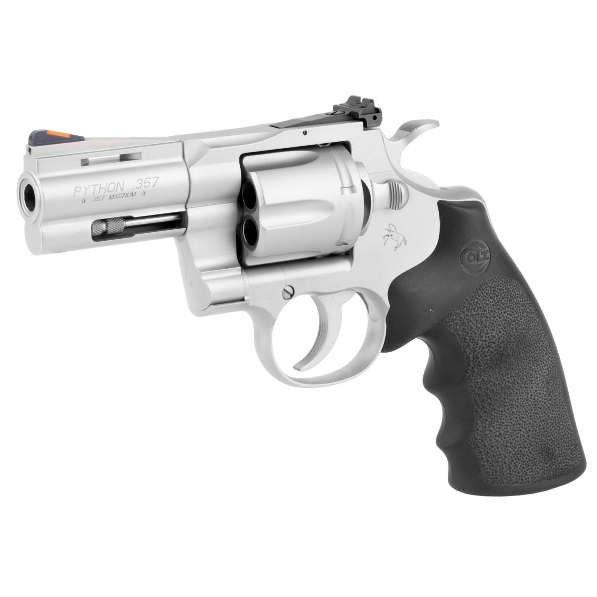 Colt Python Target 357 Mag/38 Spl 6rd Matte Stainless Rubber...-img-4