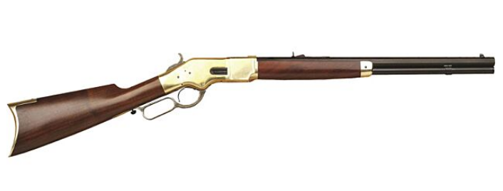 CIMARRON 1866 YELLOWBOY .44SP 20” OCTAGON BRASS/BLUED WALNUT-img-1